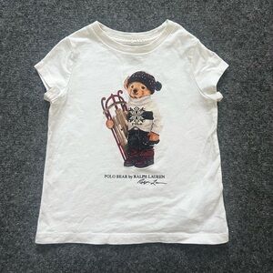 Ralph Lauren Kids White Polo Bear T-Shirt 2T